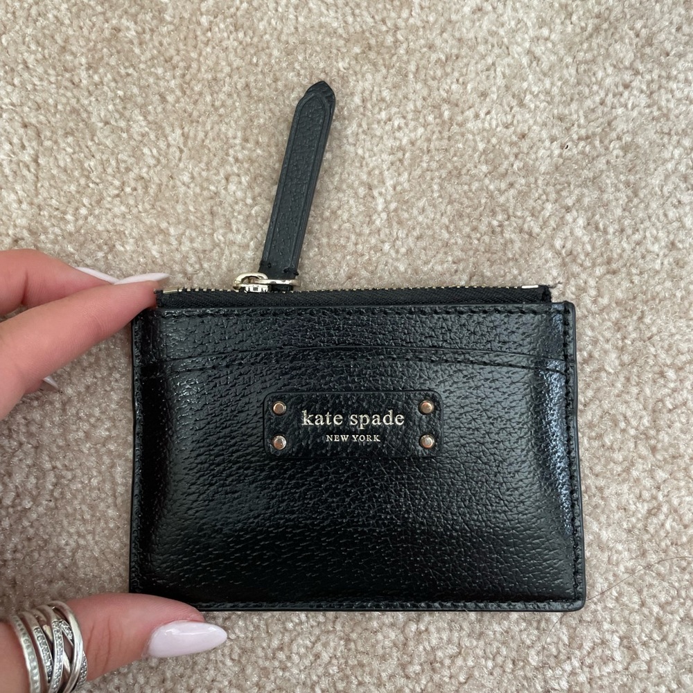 Small black Kate Spade card and change holder